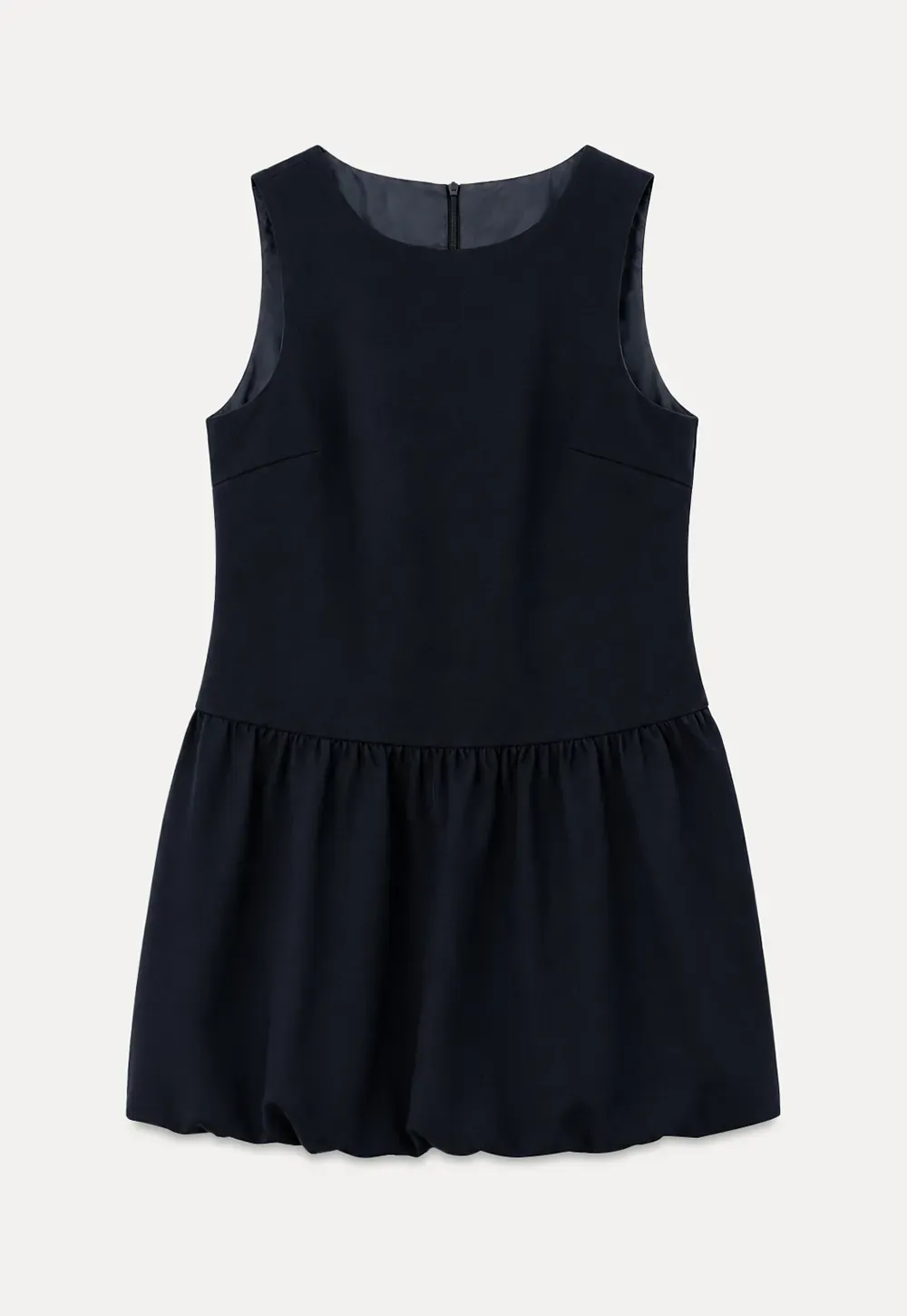 Lace Sleeve Layered Mock Neck A Line Dress