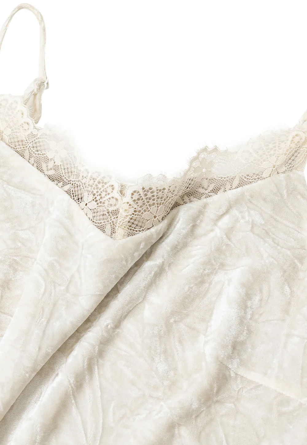 Lace Trim V Neck Slip Dress