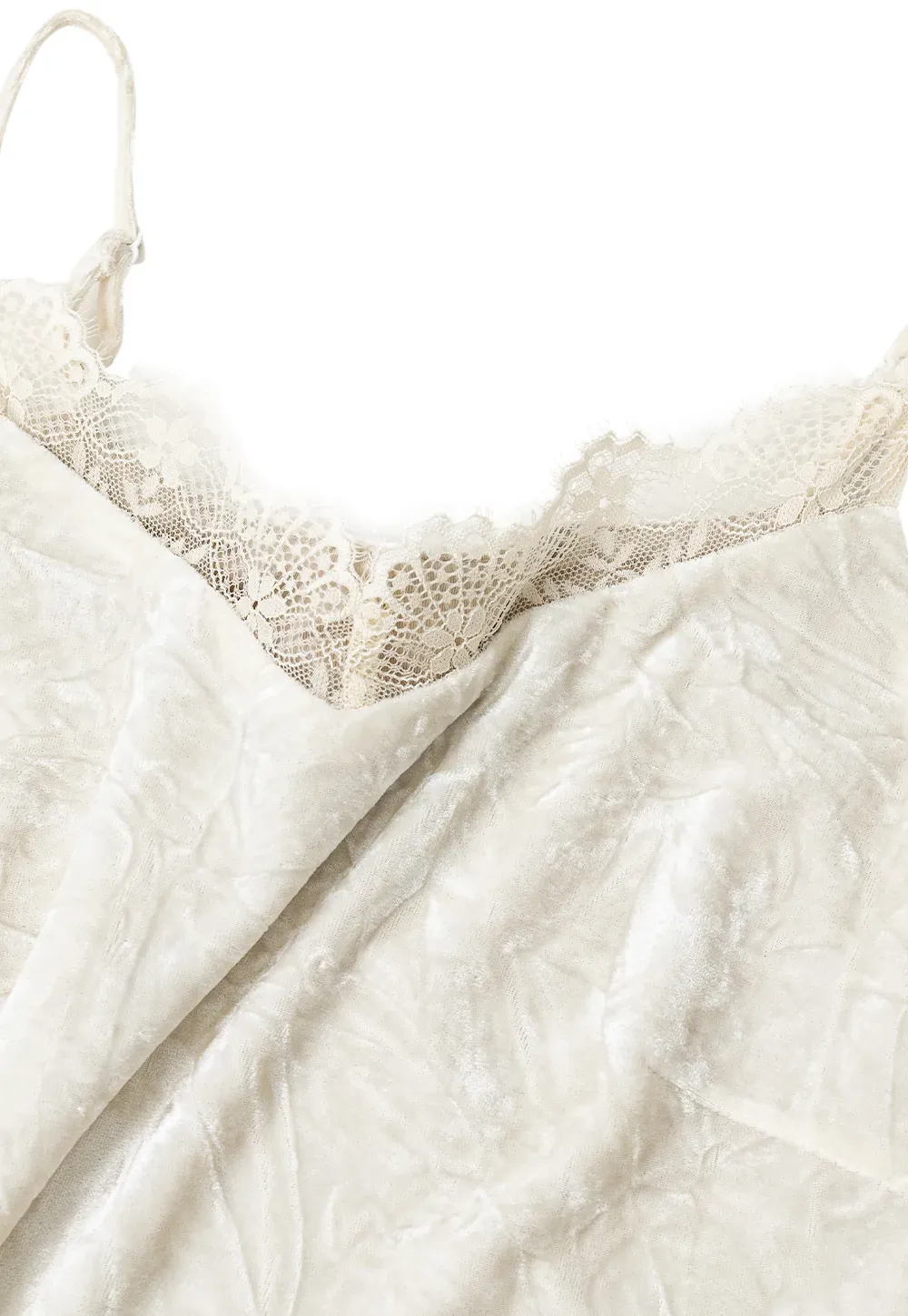 Lace Trim V Neck Slip Dress