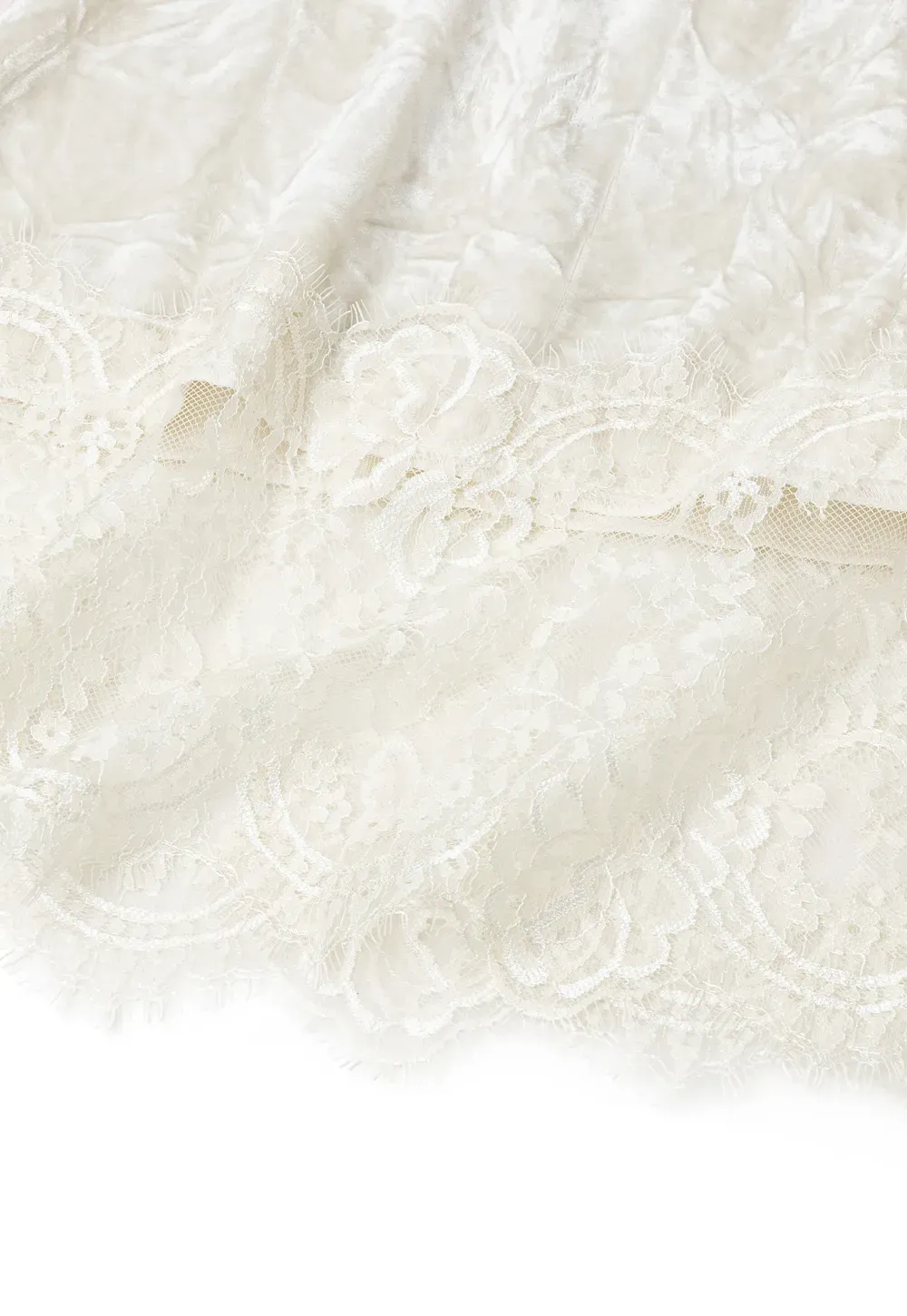 Lace Trim V Neck Slip Dress
