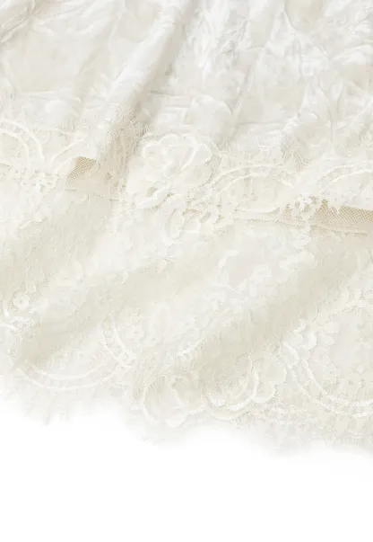 Lace Trim V Neck Slip Dress