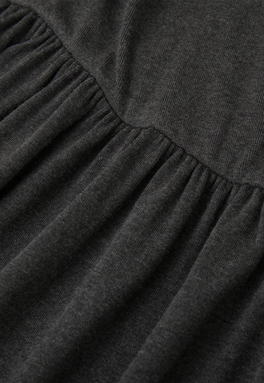 High Waist Pleated Long Sleeve Knit Dress