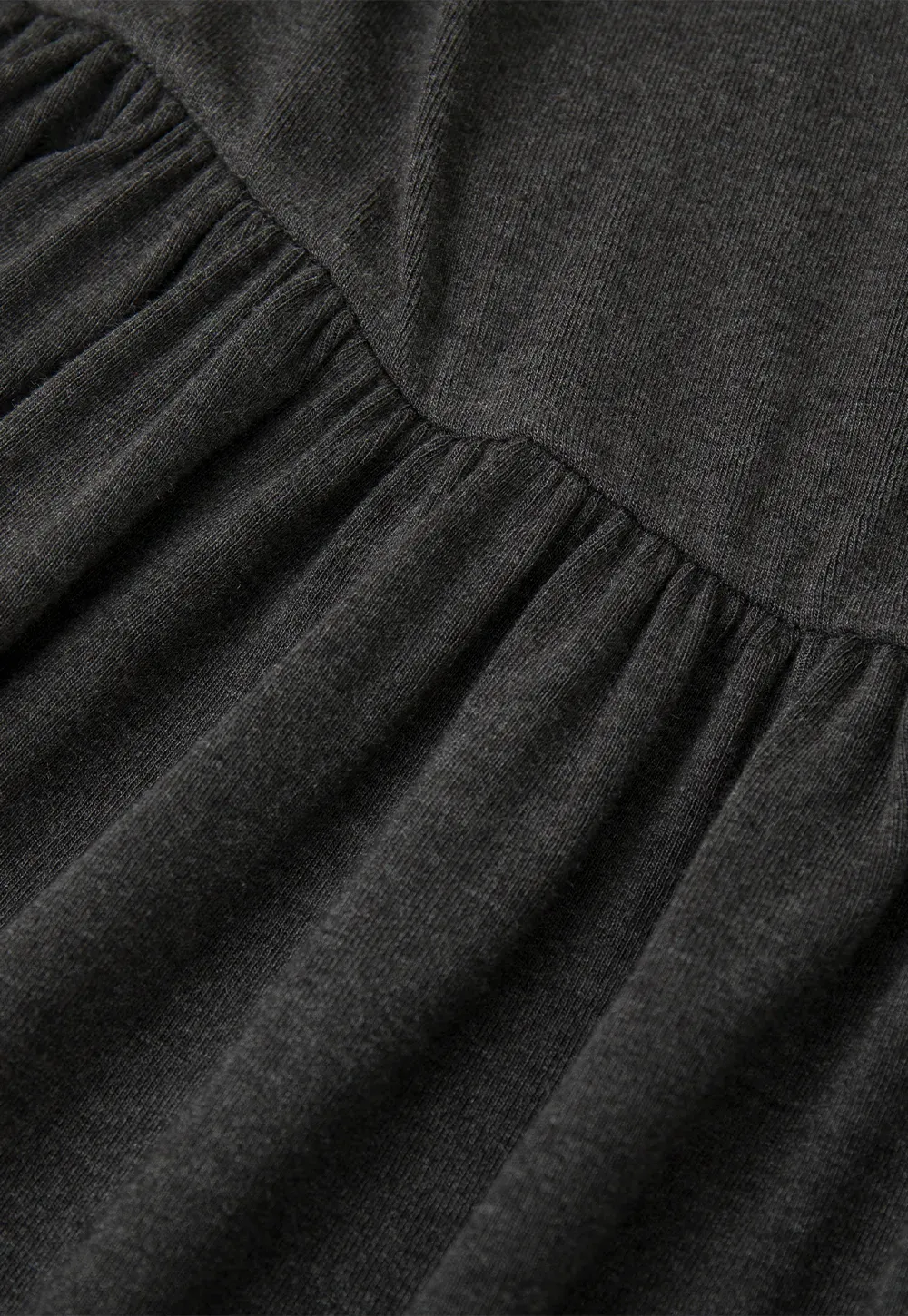 High Waist Pleated Long Sleeve Knit Dress