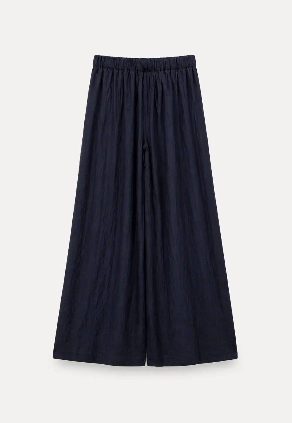Wide Leg Elastic Waist Casual Pants