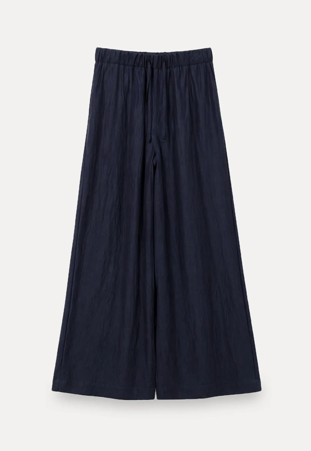 Wide Leg Elastic Waist Casual Pants