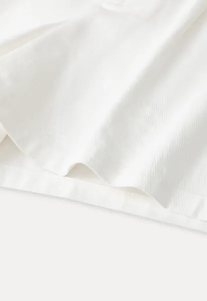 High waist pleated casual shorts with belt loop