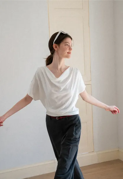 High Waist Wide Leg Pleated Casual Pants