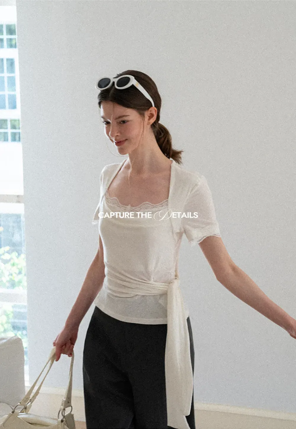 High Waist Wide Leg Pleated Casual Pants