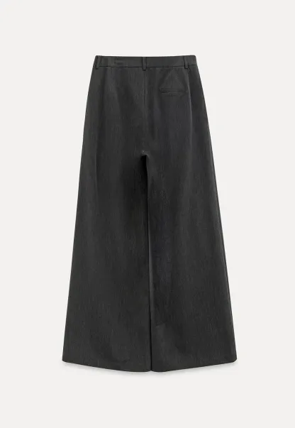 High Waist Wide Leg Pleated Casual Pants