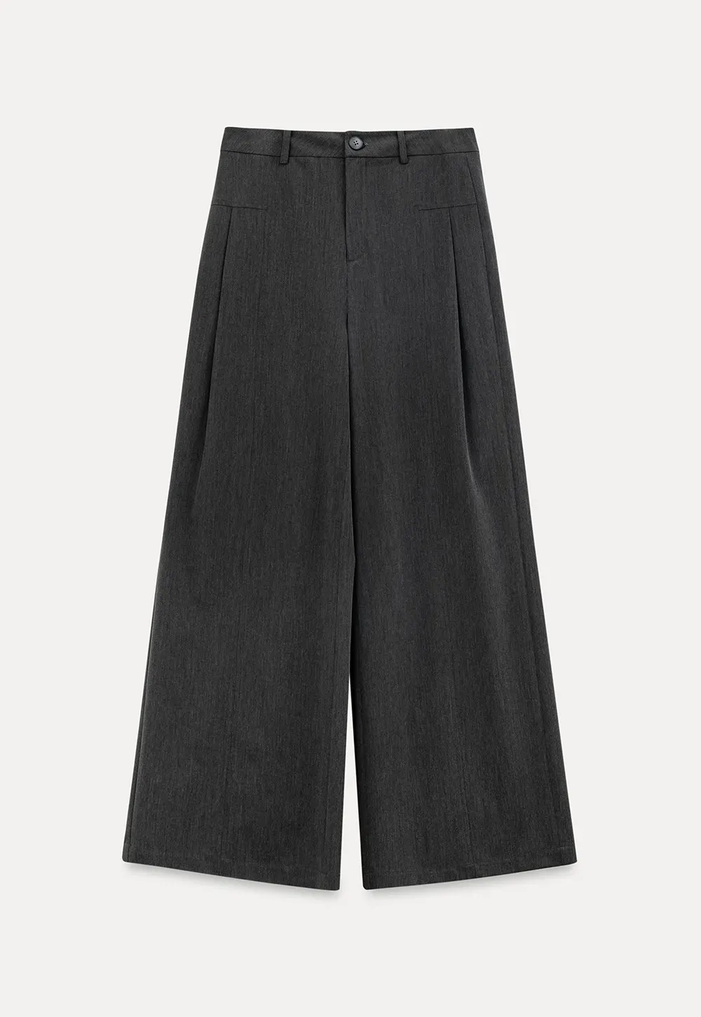 High Waist Wide Leg Pleated Casual Pants