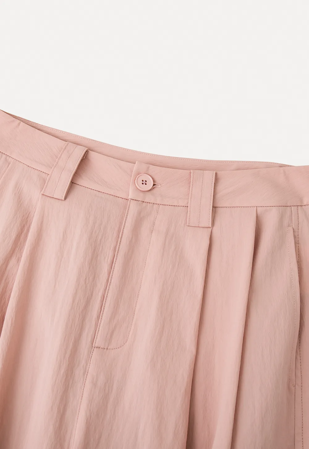 Wide Leg Pleated Casual Pants