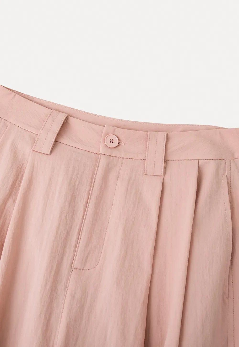 Wide Leg Pleated Casual Pants