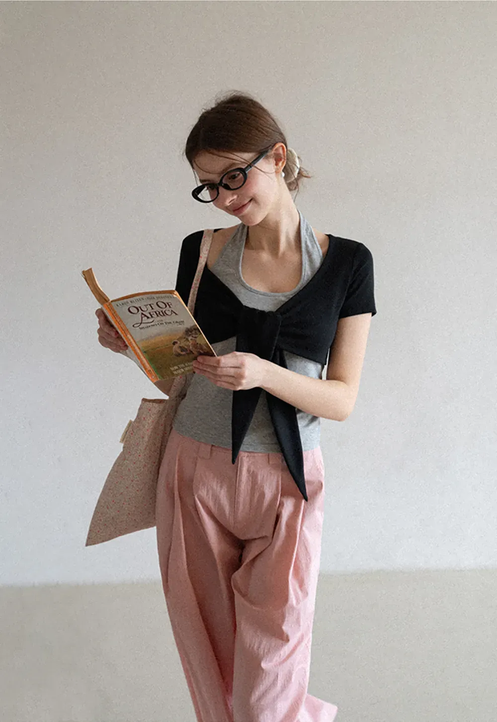 Wide Leg Pleated Casual Pants