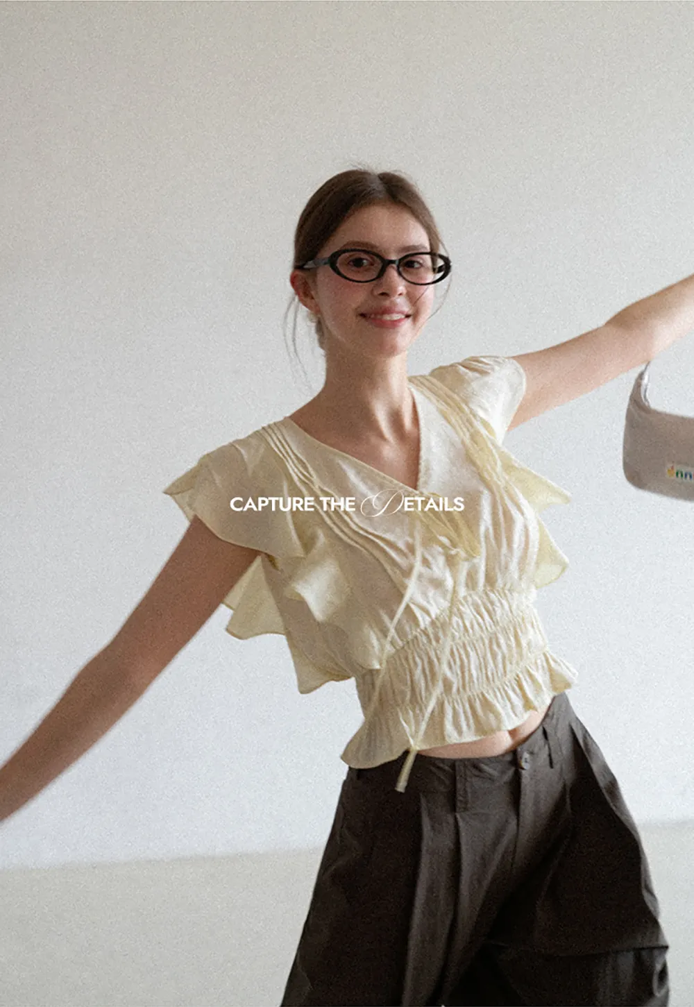 Wide Leg Pleated Casual Pants