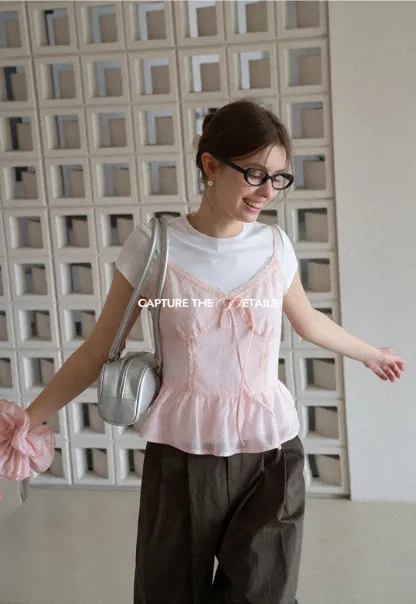 Wide Leg Pleated Casual Pants