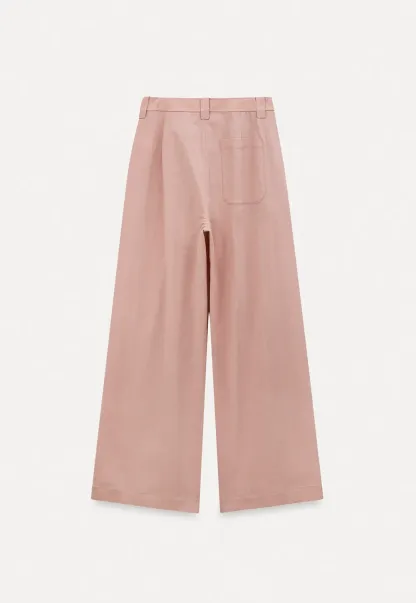 Wide Leg Pleated Casual Pants