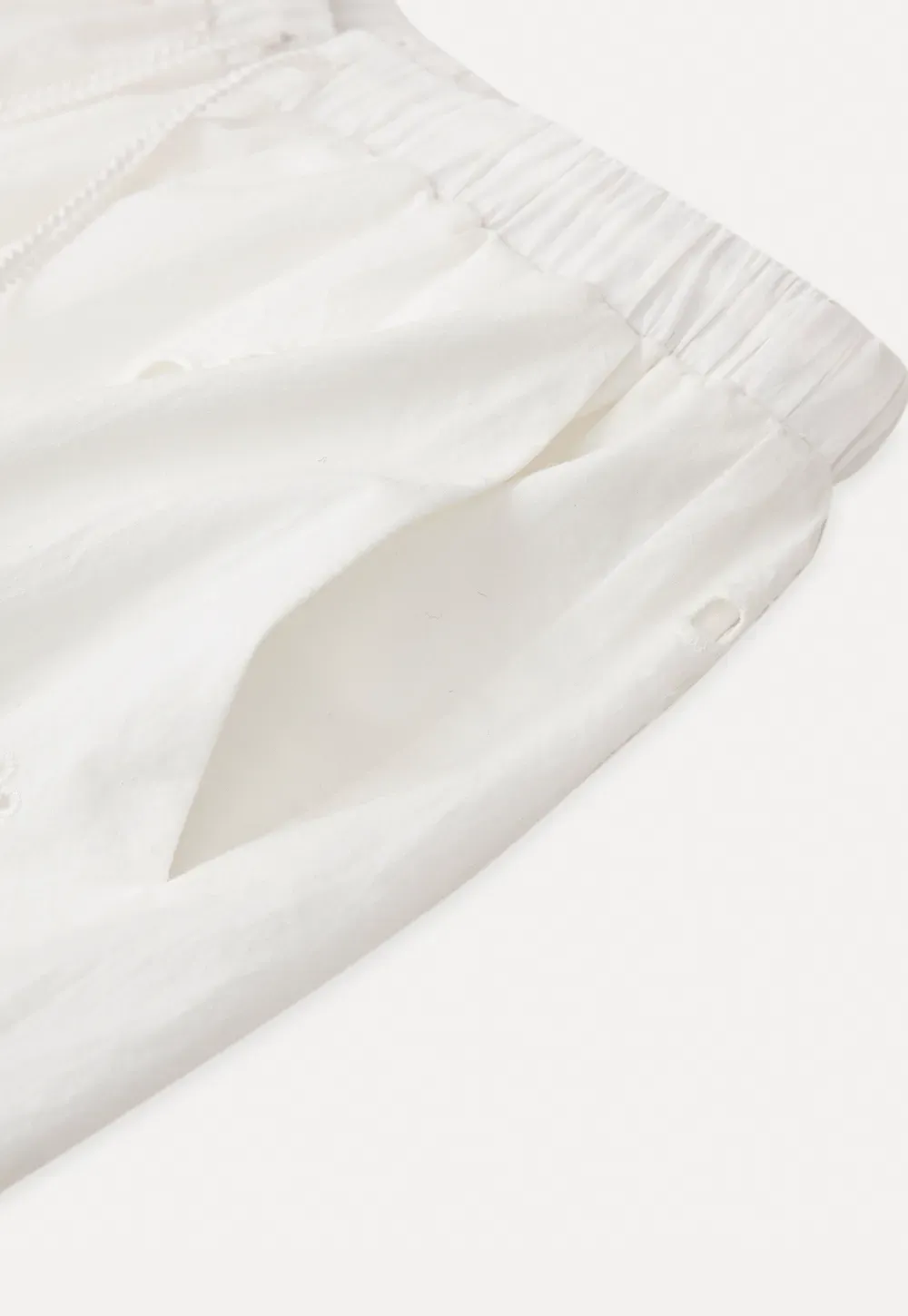 Embroidered Shorts with Drawstring Waist