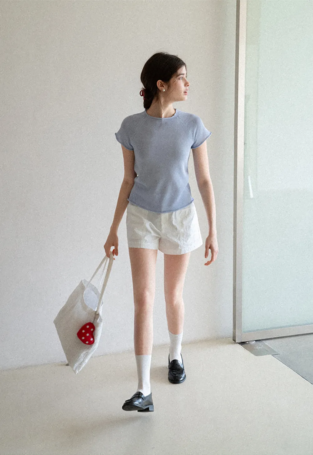 High Waisted Pleated Shorts with Front Pockets