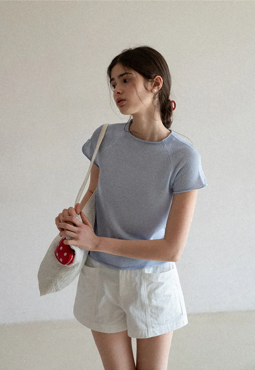 High Waisted Pleated Shorts with Front Pockets