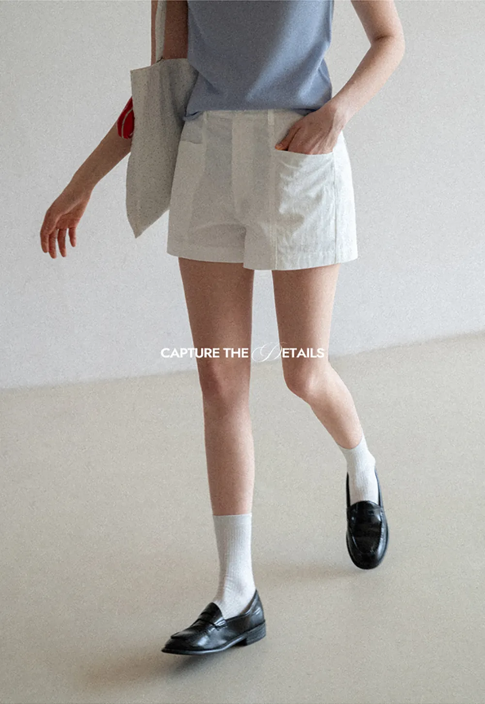 High Waisted Pleated Shorts with Front Pockets