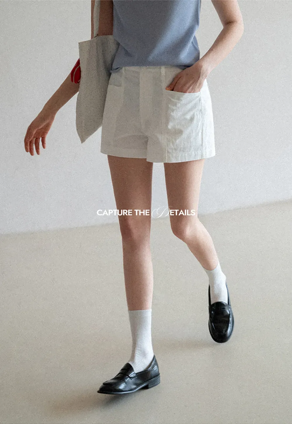 High Waisted Pleated Shorts with Front Pockets