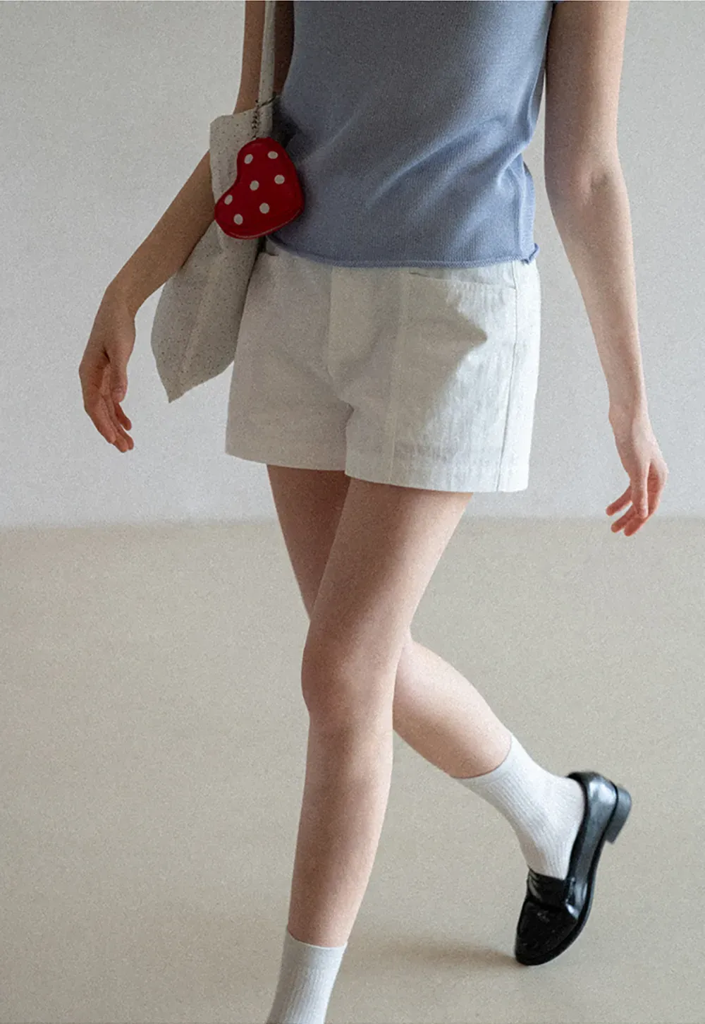 High Waisted Pleated Shorts with Front Pockets