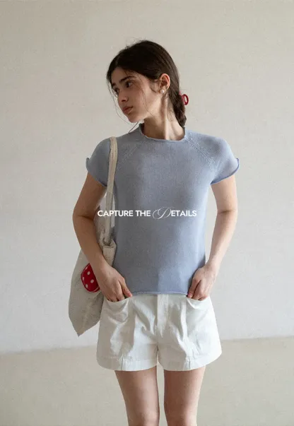 High Waisted Pleated Shorts with Front Pockets