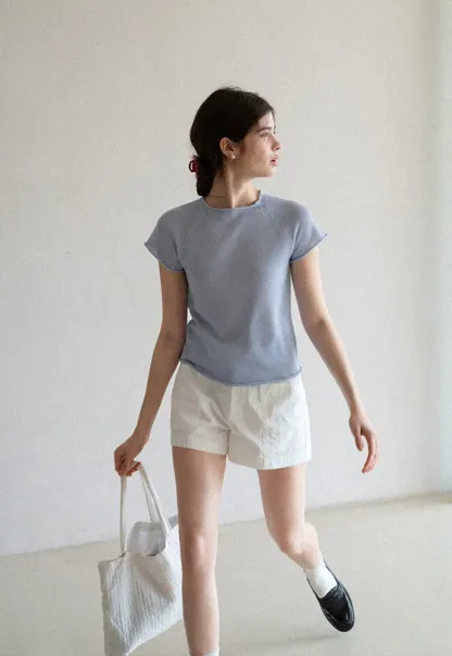 High Waisted Pleated Shorts with Front Pockets