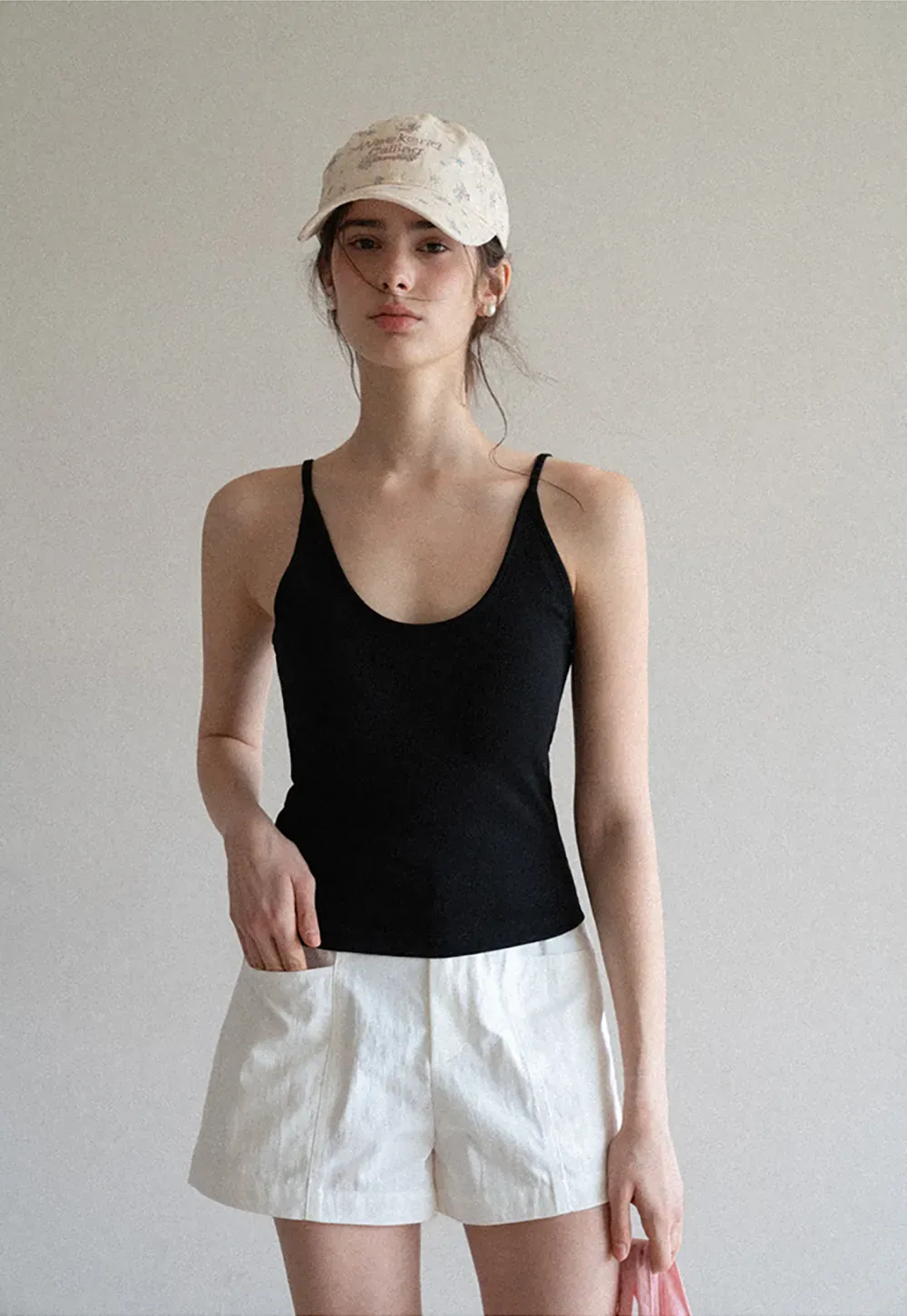 High Waisted Pleated Shorts with Front Pockets