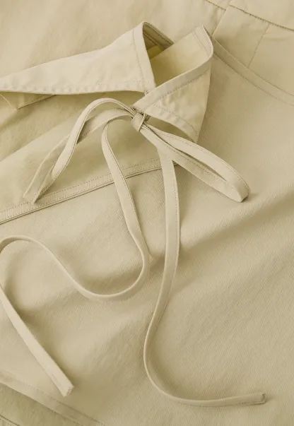 Wrap Front High Waist Wide Leg Casual Pants