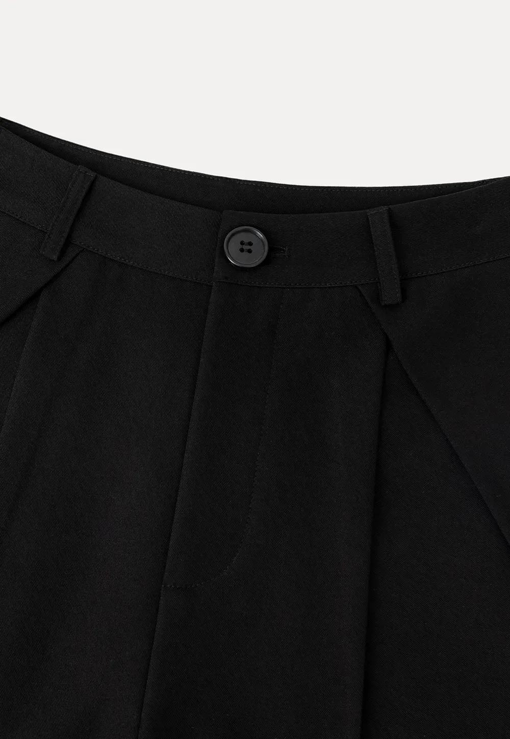 Pleated High Waist Cropped Casual Pants