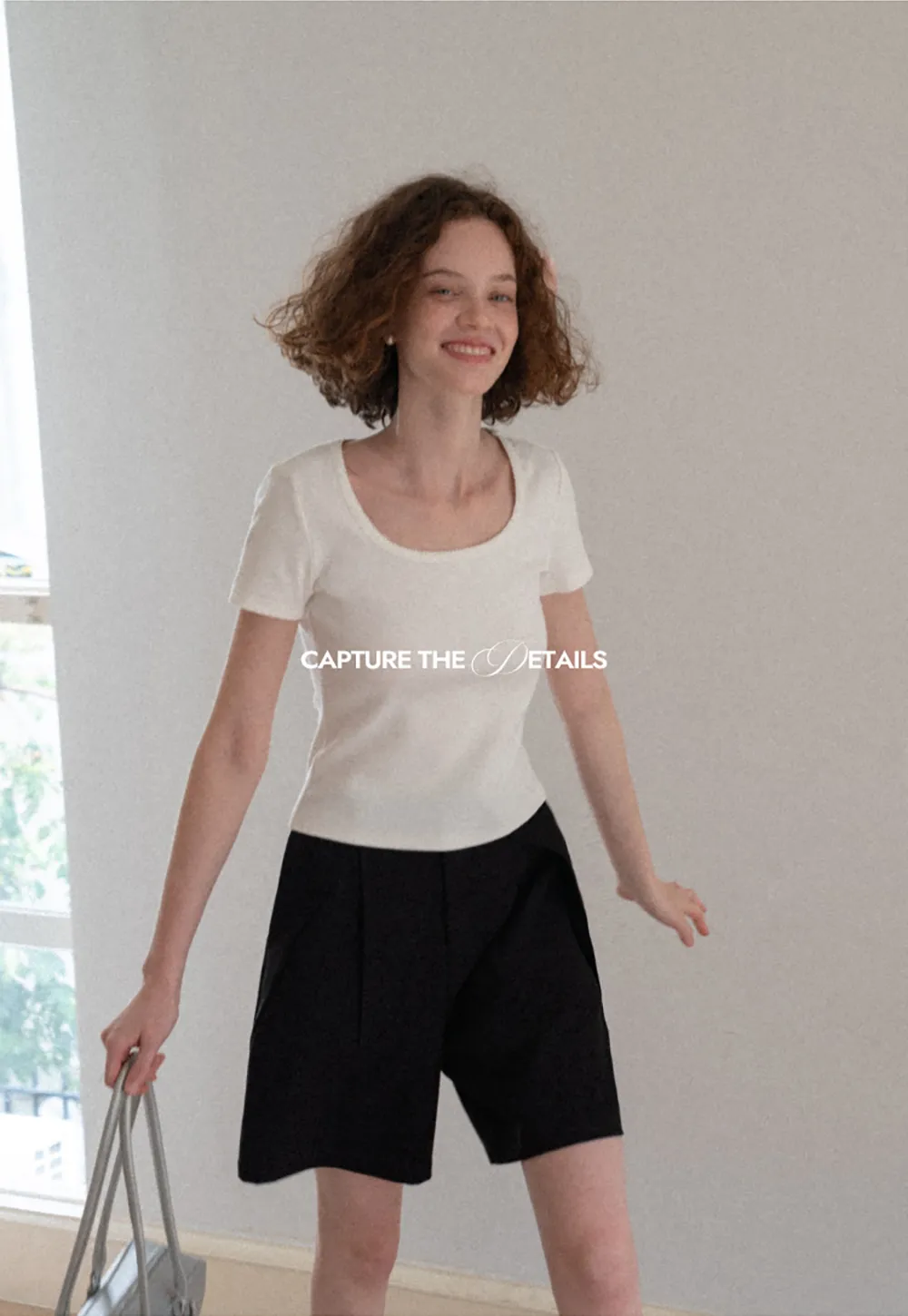 Pleated High Waist Cropped Casual Pants