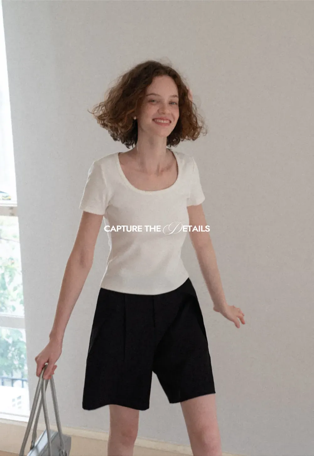 Pleated High Waist Cropped Casual Pants