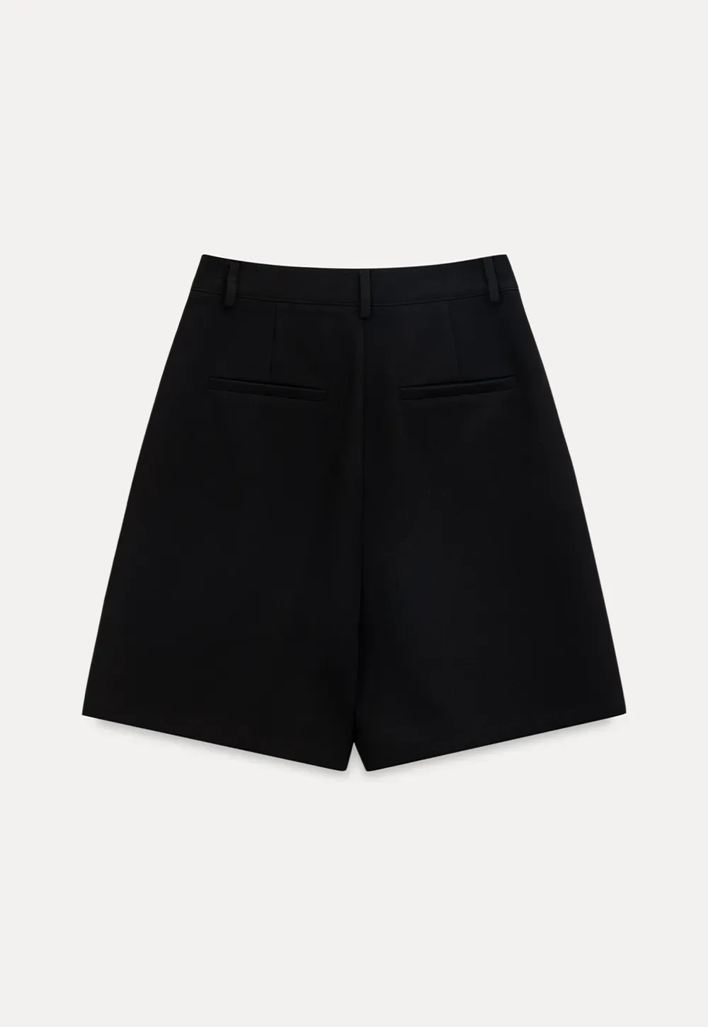 Pleated High Waist Cropped Casual Pants