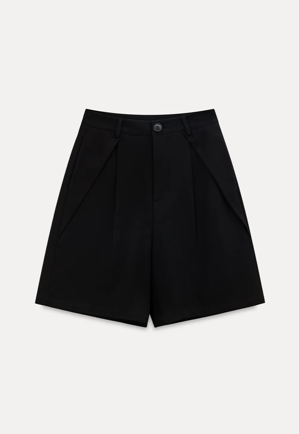 Pleated High Waist Cropped Casual Pants