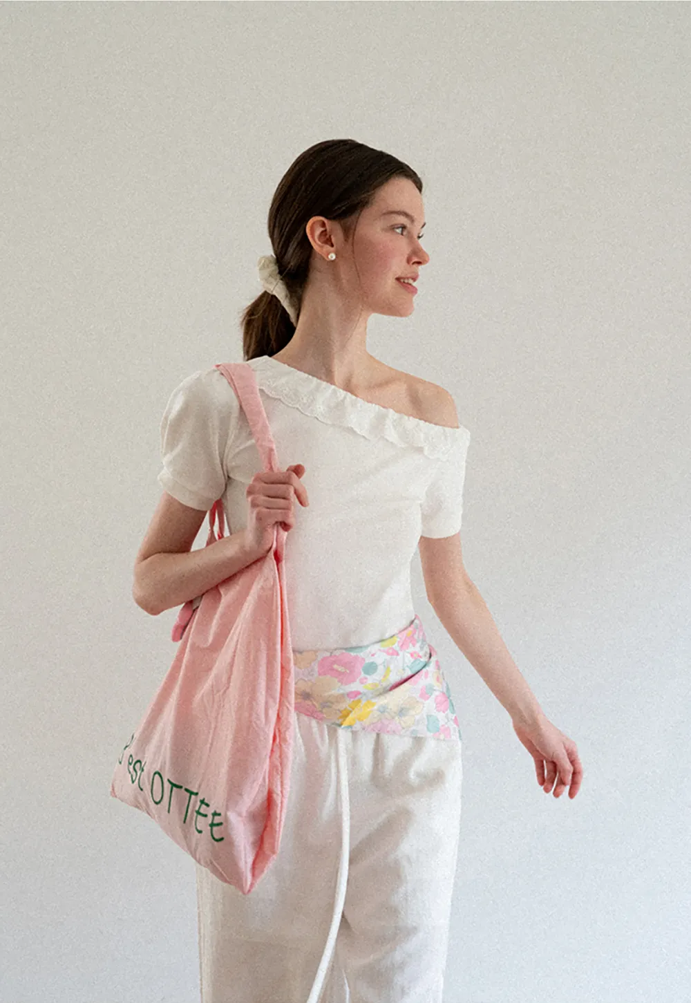 Drawstring Waist Wide Leg Casual Pants