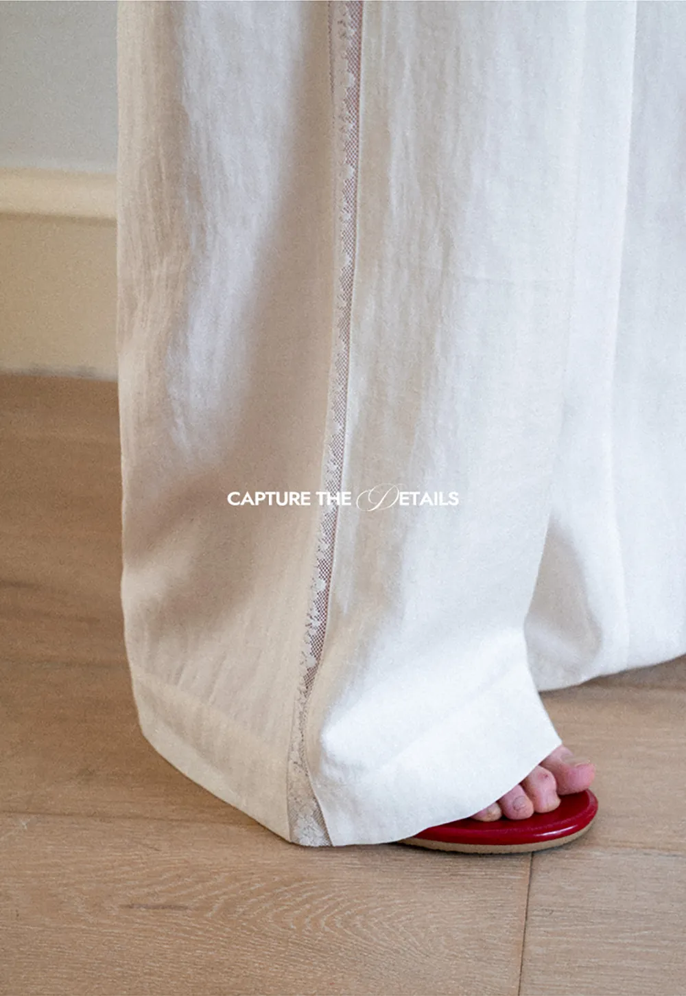 Drawstring Waist Wide Leg Casual Pants