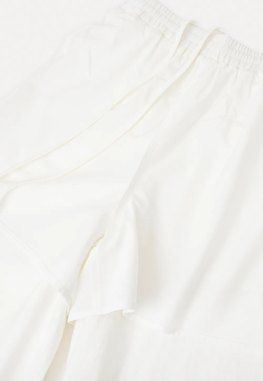 Drawstring Waist Wide Leg Casual Pants