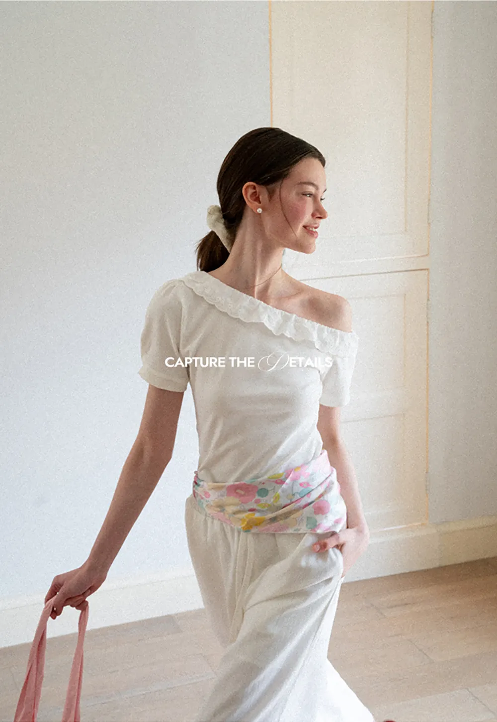 Drawstring Waist Wide Leg Casual Pants