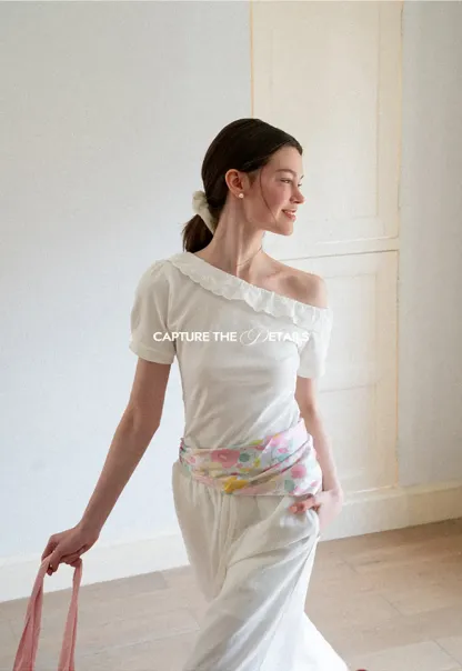 Drawstring Waist Wide Leg Casual Pants