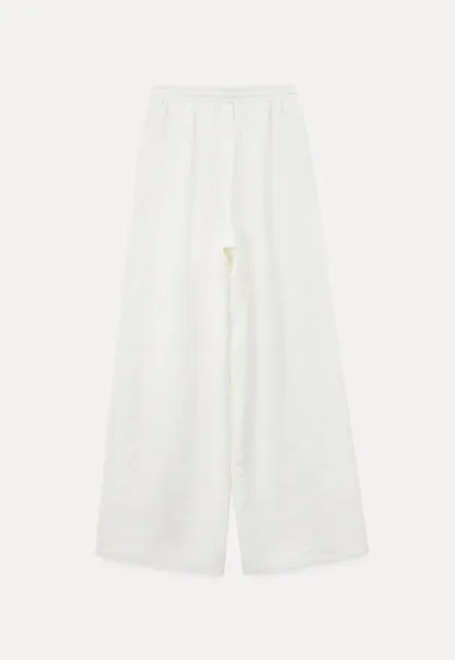 Drawstring Waist Wide Leg Casual Pants