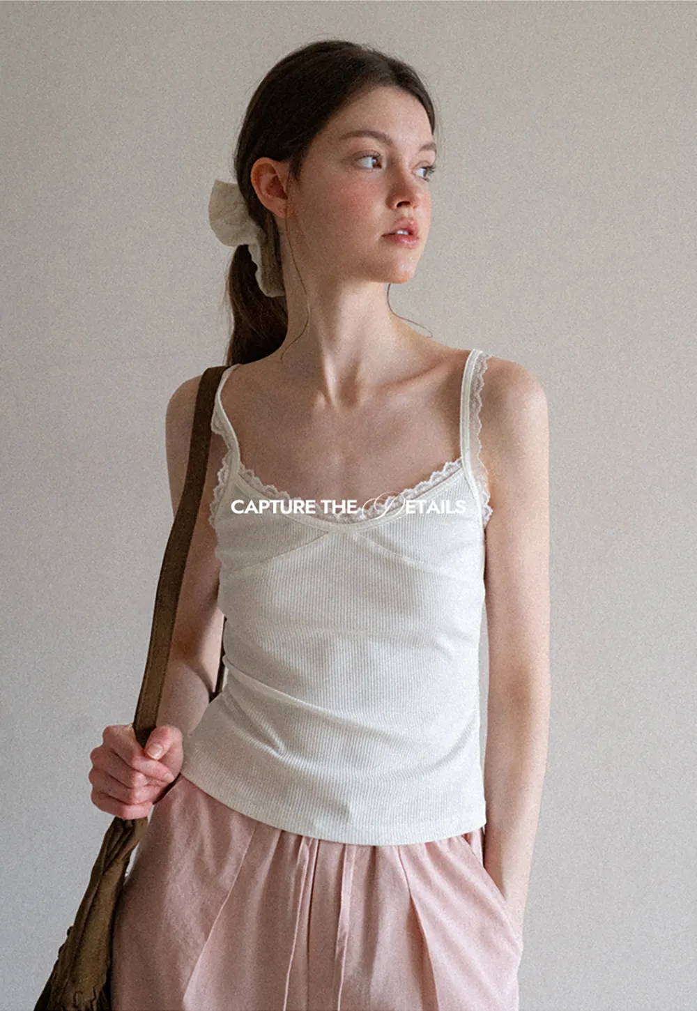 Drawstring Waist Wide Leg Casual Pants