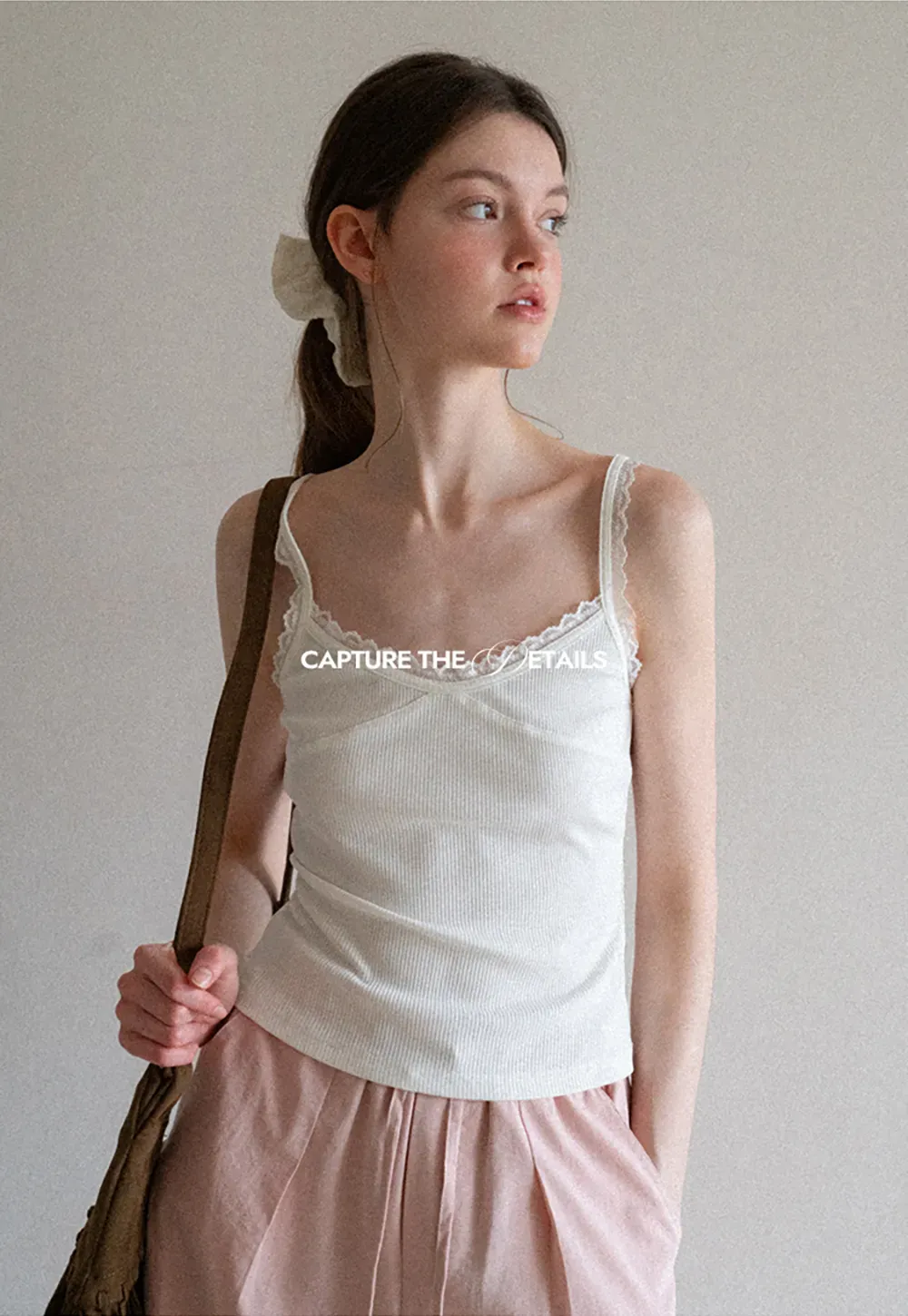 Drawstring Waist Wide Leg Casual Pants