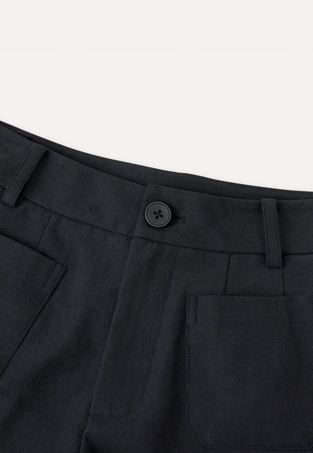 High Waist Tailored Shorts with Front Pocket