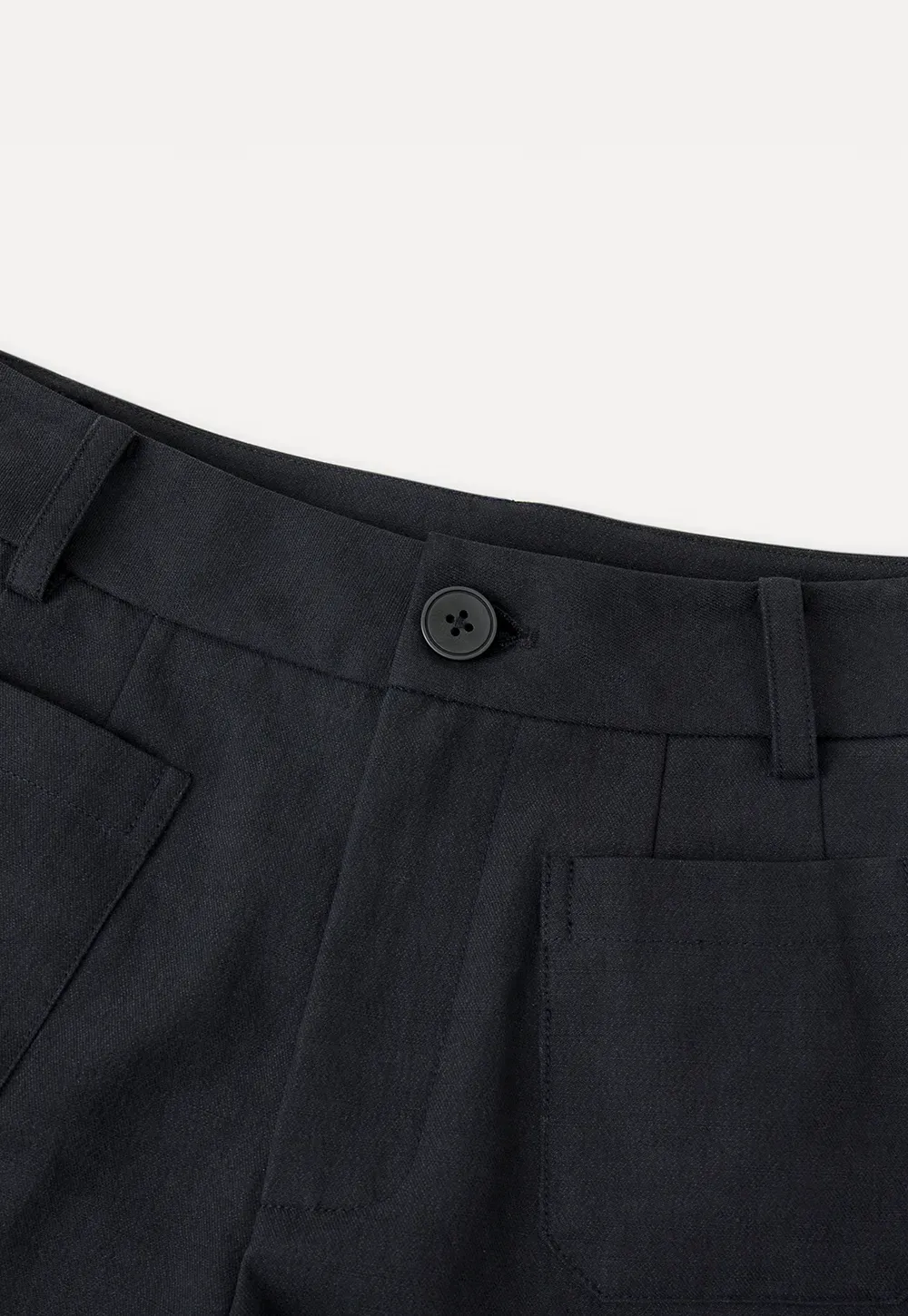 High Waist Tailored Shorts with Front Pocket