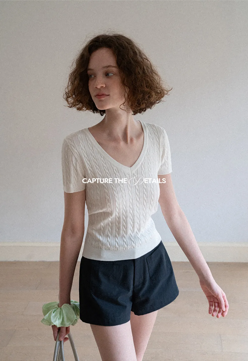 High Waist Tailored Shorts with Front Pocket