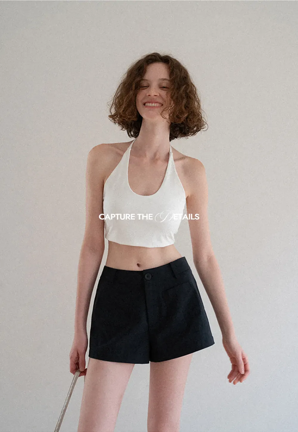 High Waist Tailored Shorts with Front Pocket