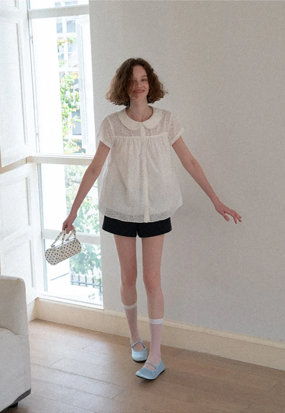 High Waist Tailored Shorts with Front Pocket