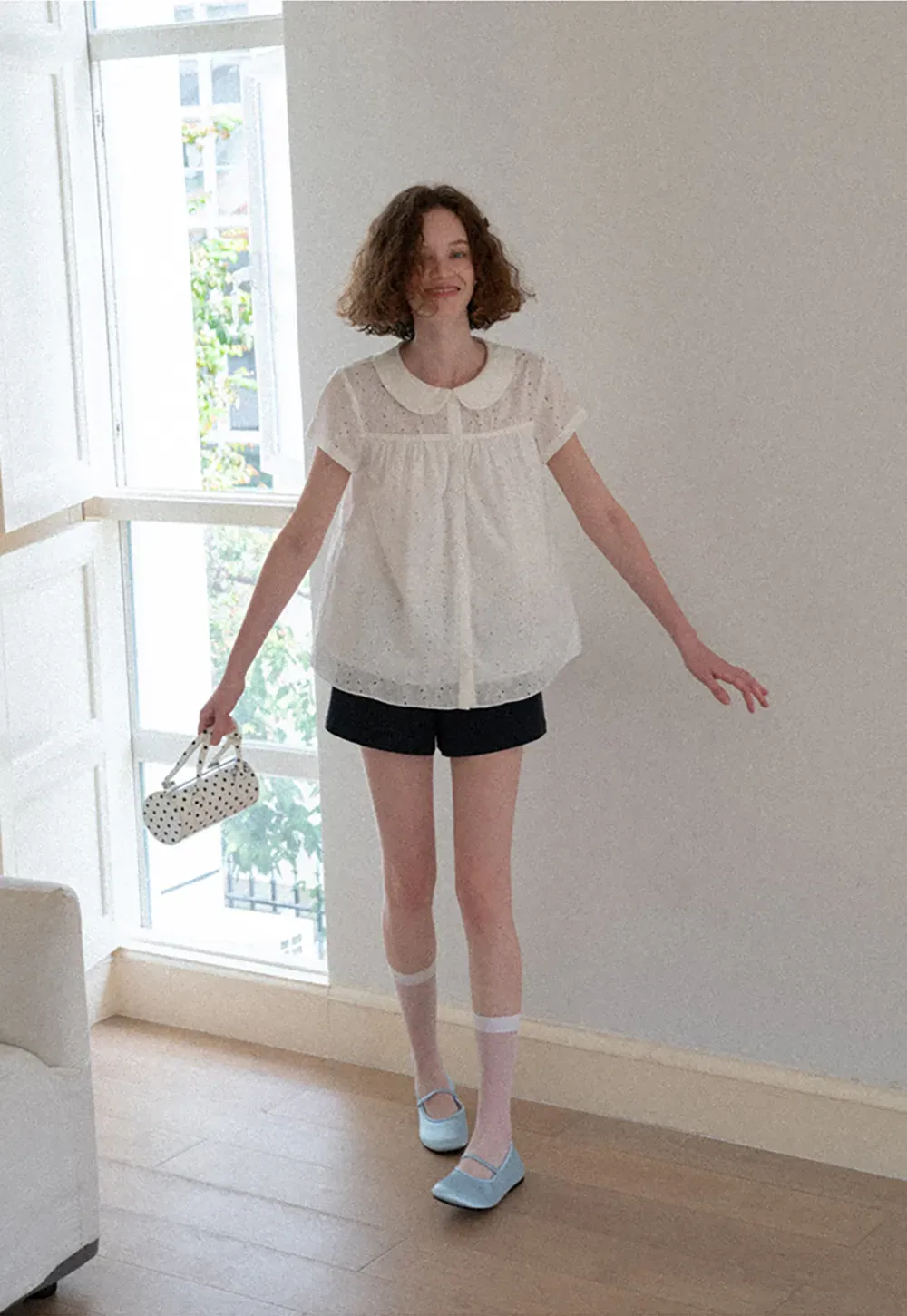 High Waist Tailored Shorts with Front Pocket