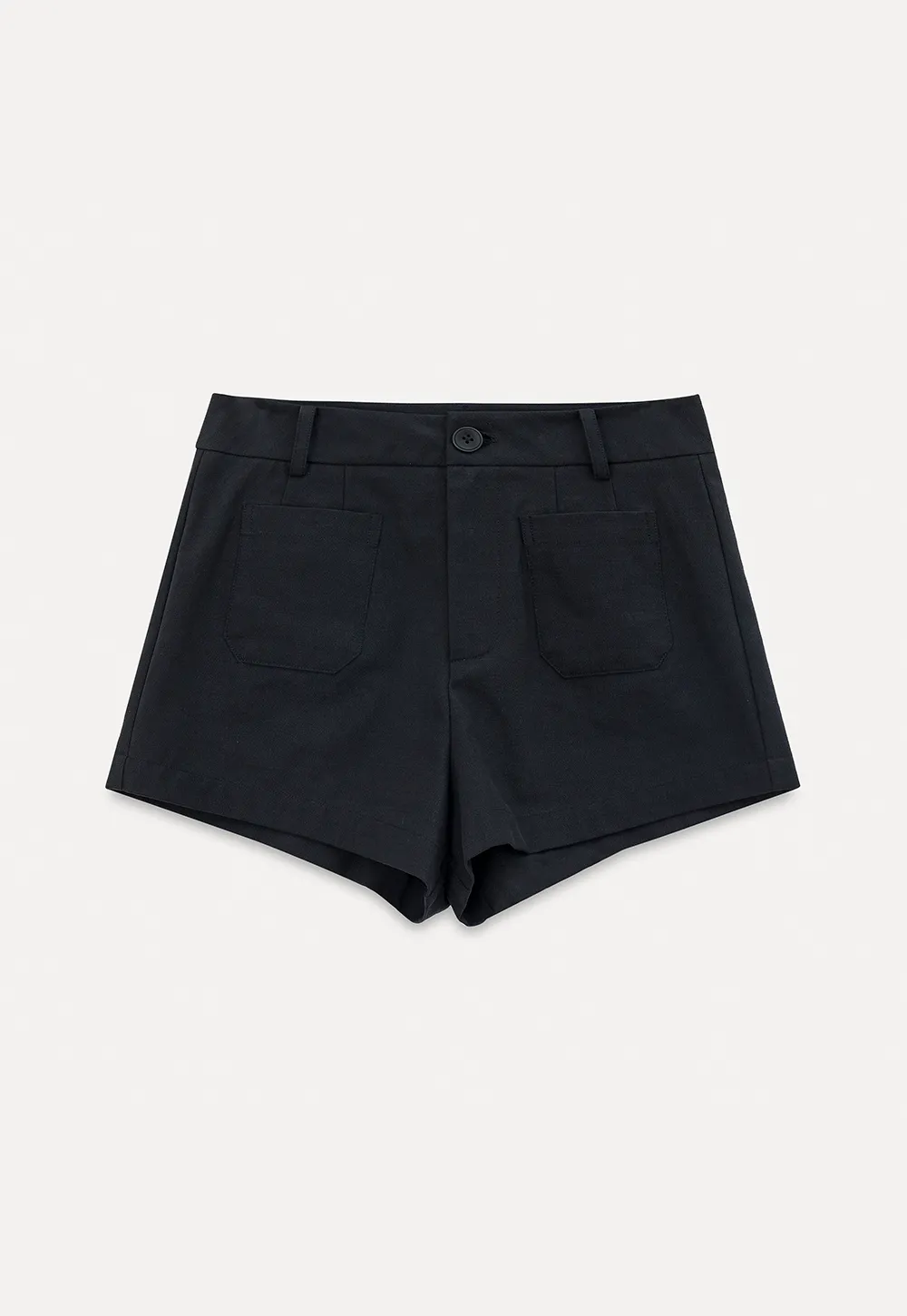 High Waist Tailored Shorts with Front Pocket